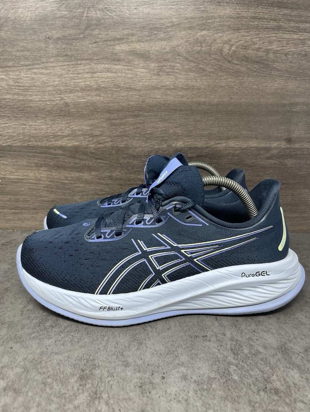 ASICS Gel Cumulus 26 Womens Size 9.5 Wide Navy PureGEL Running Shoes 1012B600